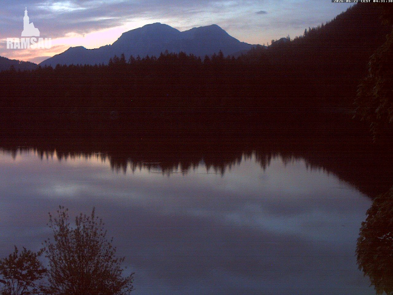 Archiv Foto Webcam Blick auf den Hintersee in Ramsau bei Berchtesgaden