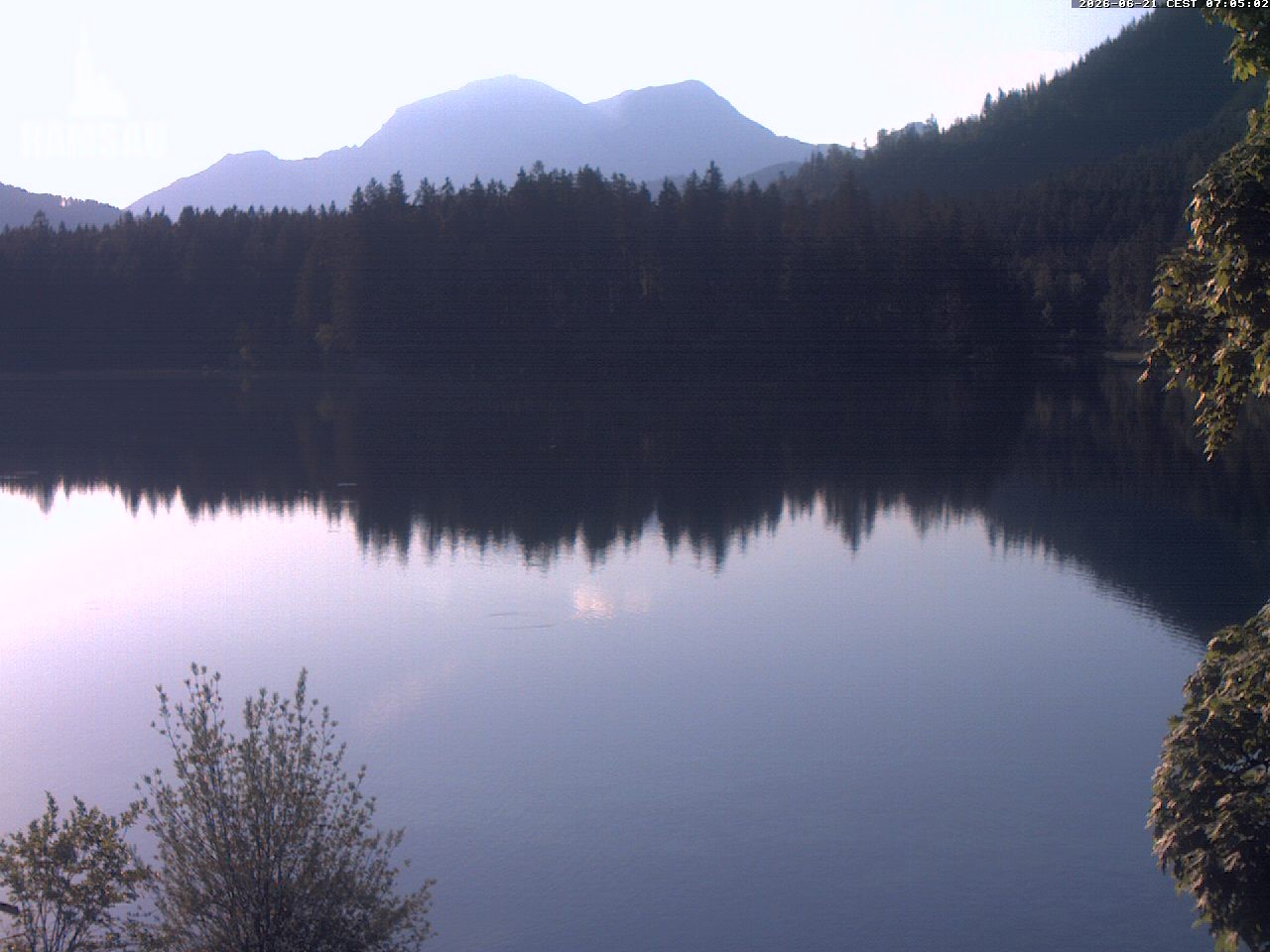 Archiv Foto Webcam Blick auf den Hintersee in Ramsau bei Berchtesgaden