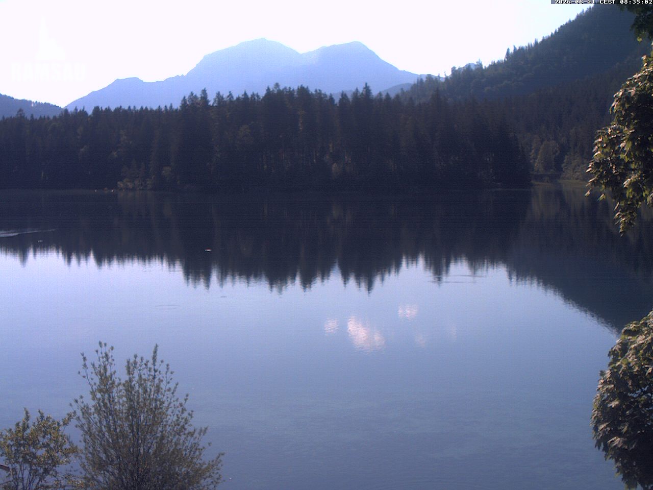 Archiv Foto Webcam Blick auf den Hintersee in Ramsau bei Berchtesgaden