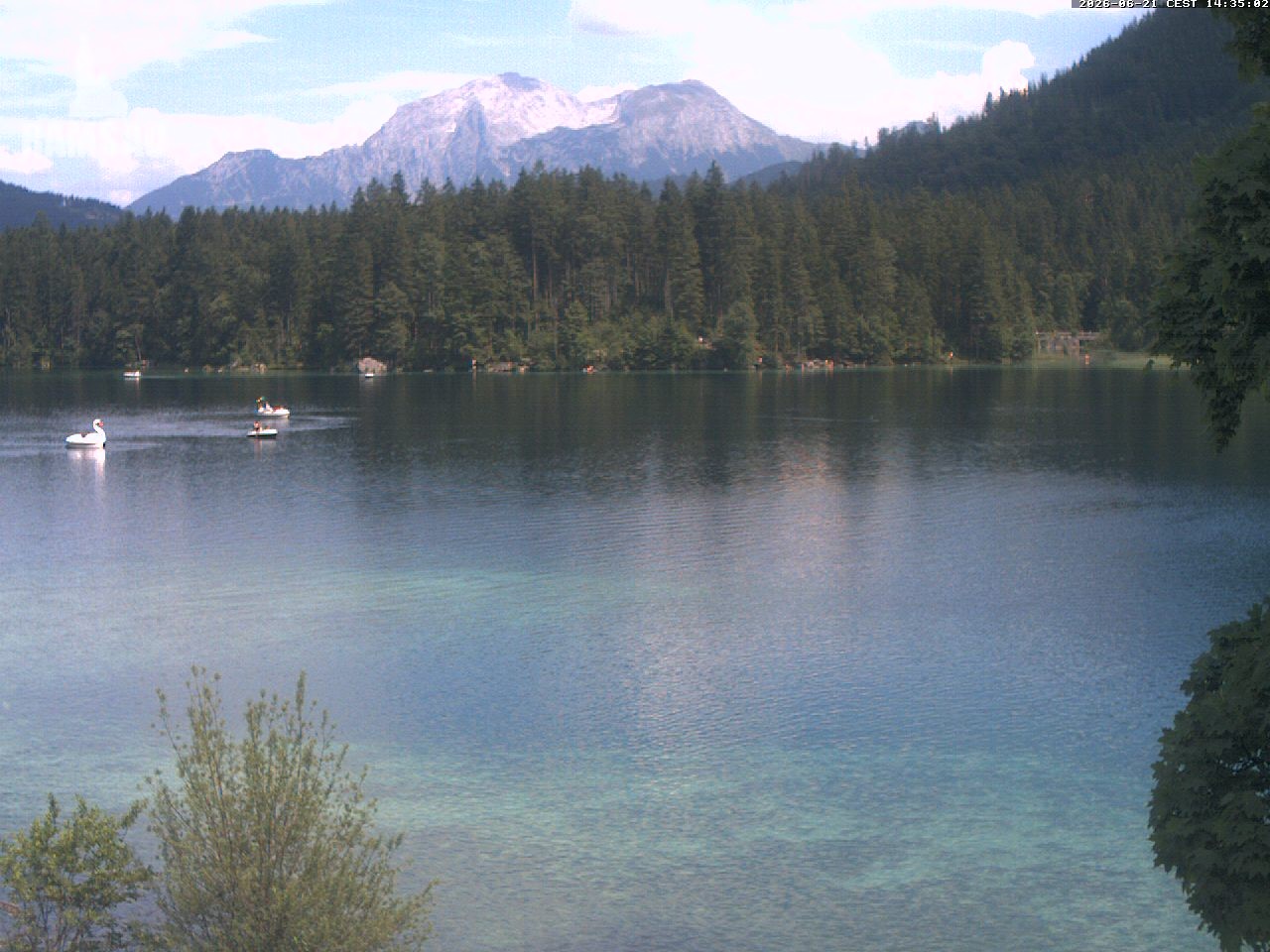 Archiv Foto Webcam Blick auf den Hintersee in Ramsau bei Berchtesgaden