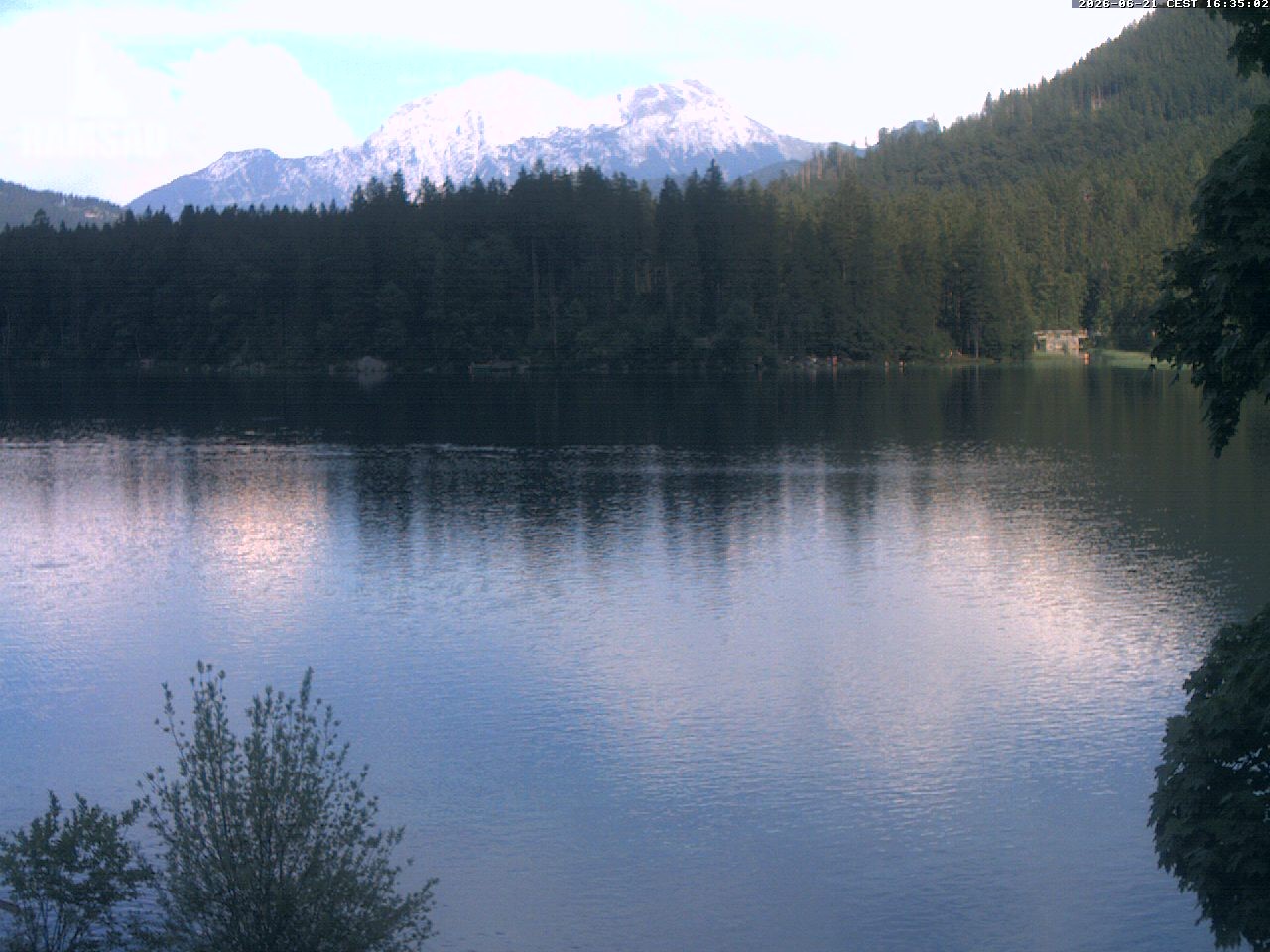 Archiv Foto Webcam Blick auf den Hintersee in Ramsau bei Berchtesgaden