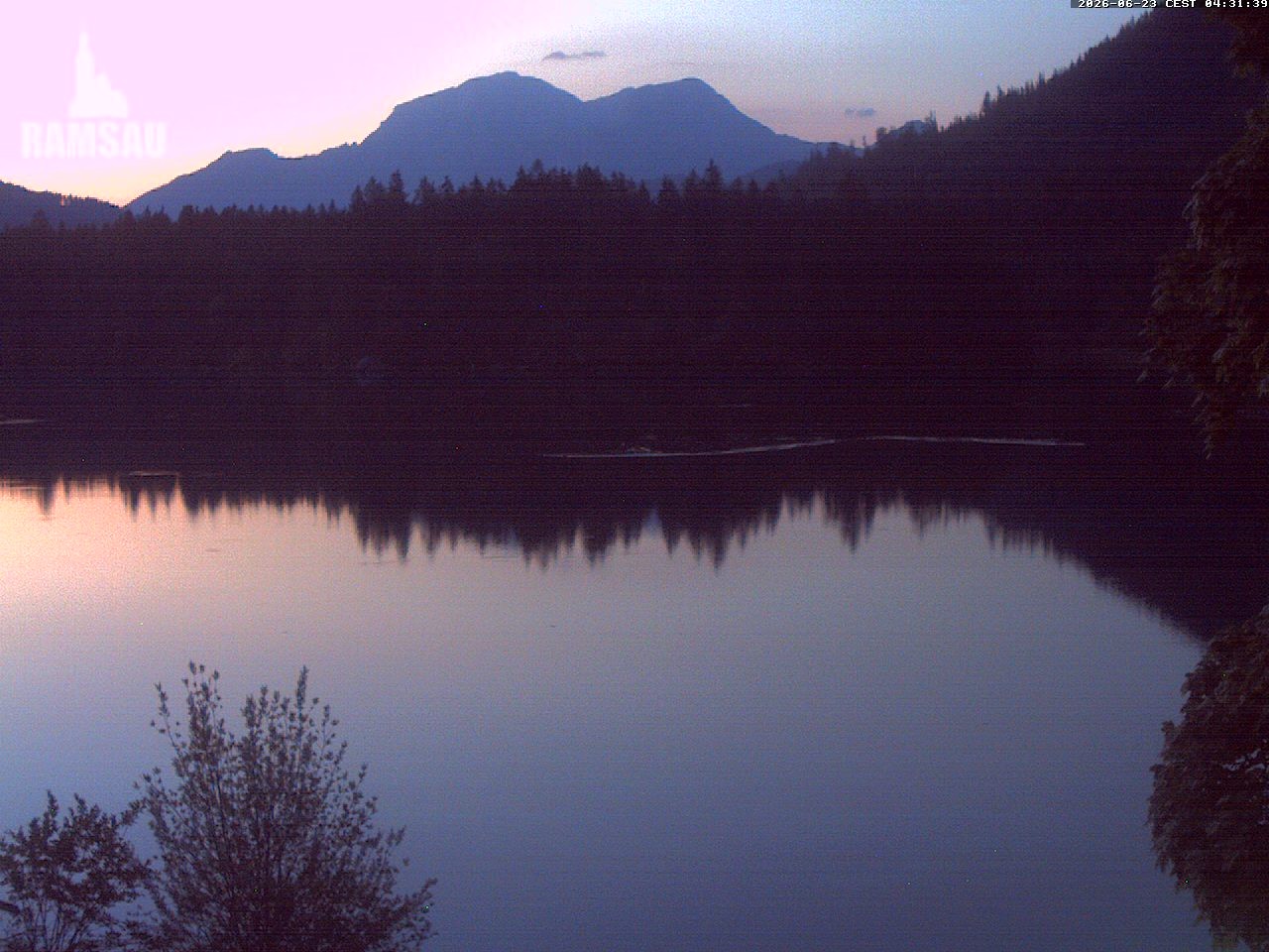 Archiv Foto Webcam Blick auf den Hintersee in Ramsau bei Berchtesgaden