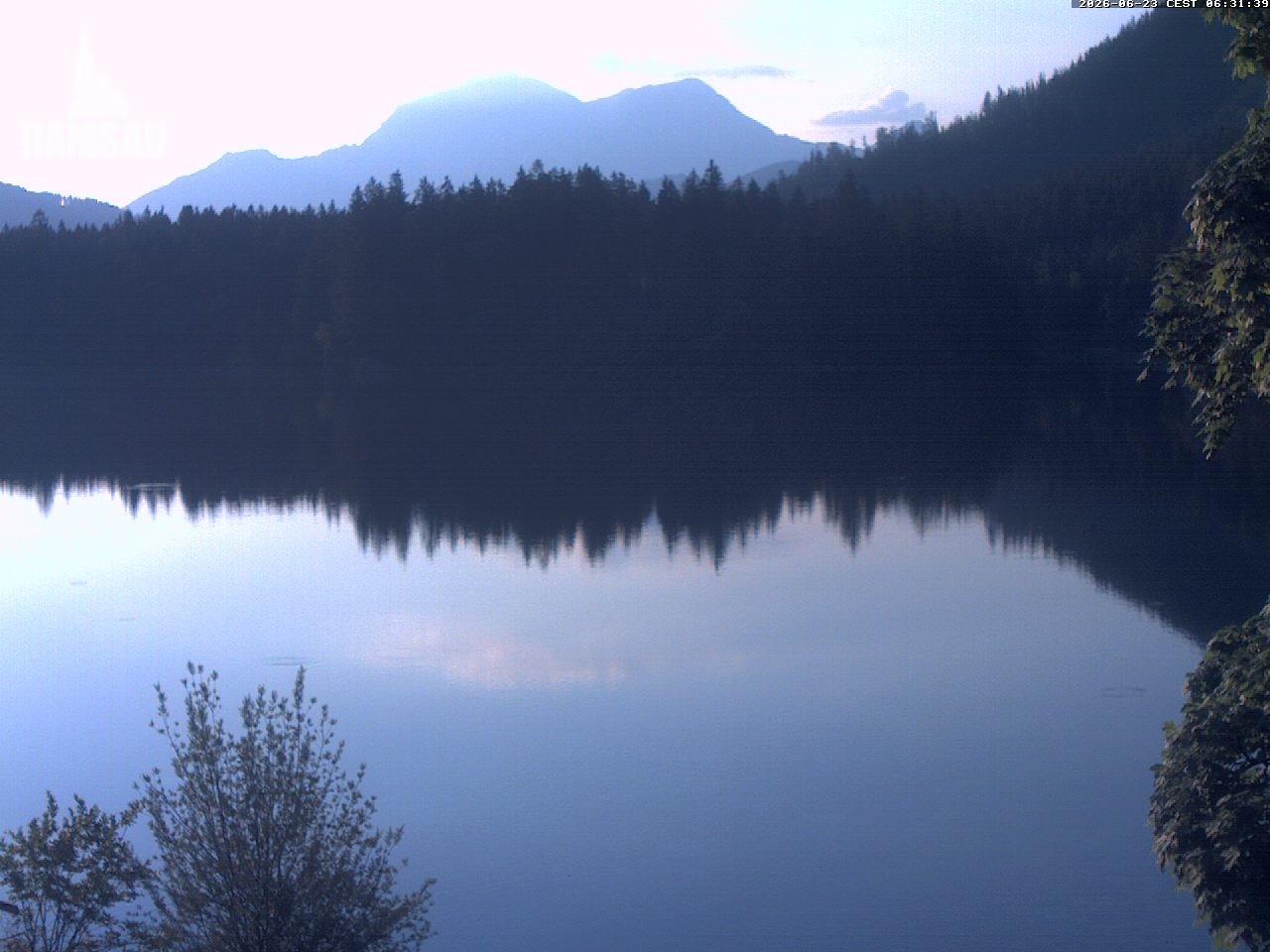 Archiv Foto Webcam Blick auf den Hintersee in Ramsau bei Berchtesgaden