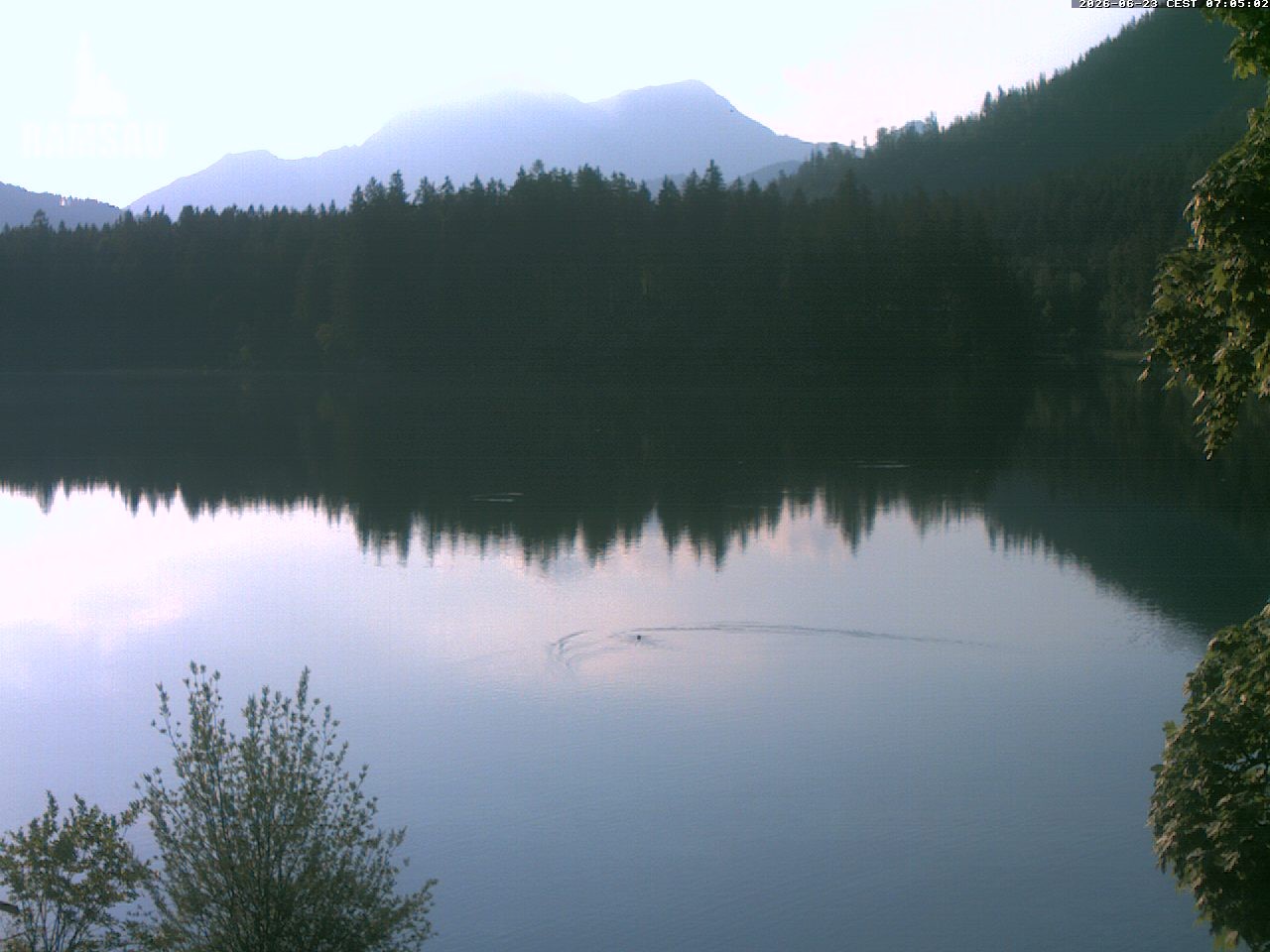 Archiv Foto Webcam Blick auf den Hintersee in Ramsau bei Berchtesgaden