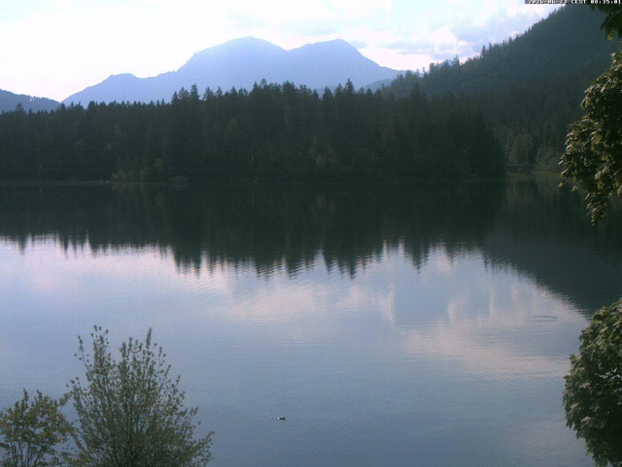 Archiv Foto Webcam Blick auf den Hintersee in Ramsau bei Berchtesgaden