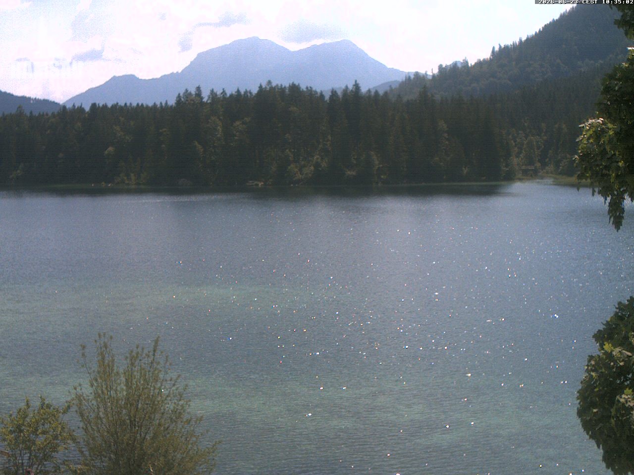 Archiv Foto Webcam Blick auf den Hintersee in Ramsau bei Berchtesgaden