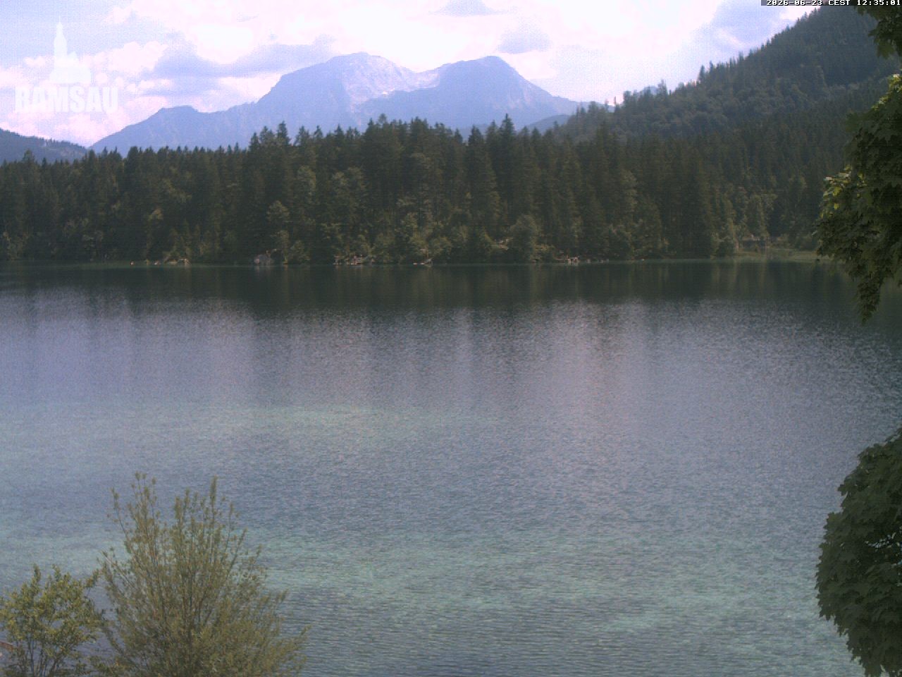 Archiv Foto Webcam Blick auf den Hintersee in Ramsau bei Berchtesgaden