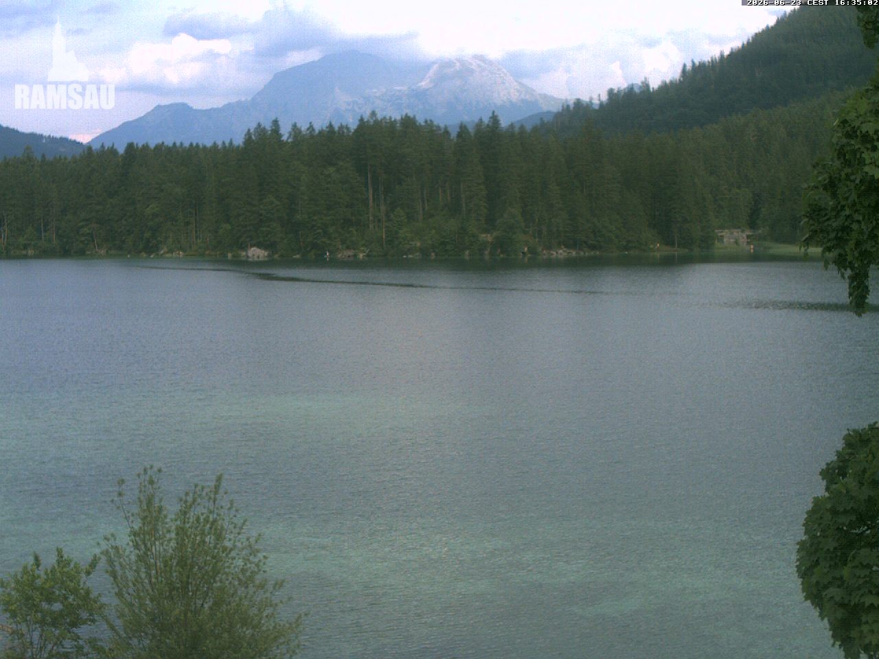 Archiv Foto Webcam Blick auf den Hintersee in Ramsau bei Berchtesgaden