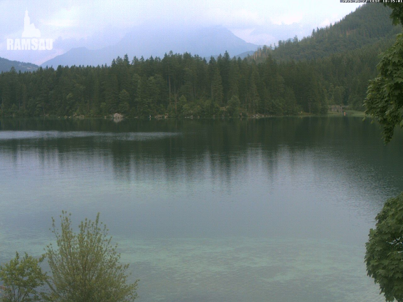 Archiv Foto Webcam Blick auf den Hintersee in Ramsau bei Berchtesgaden