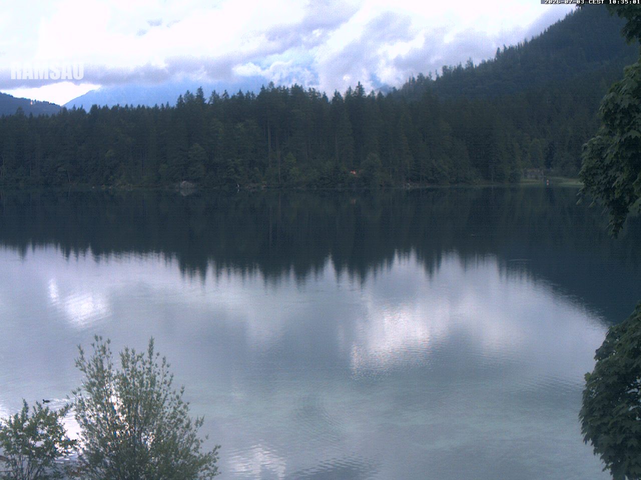 Archiv Foto Webcam Blick auf den Hintersee in Ramsau bei Berchtesgaden