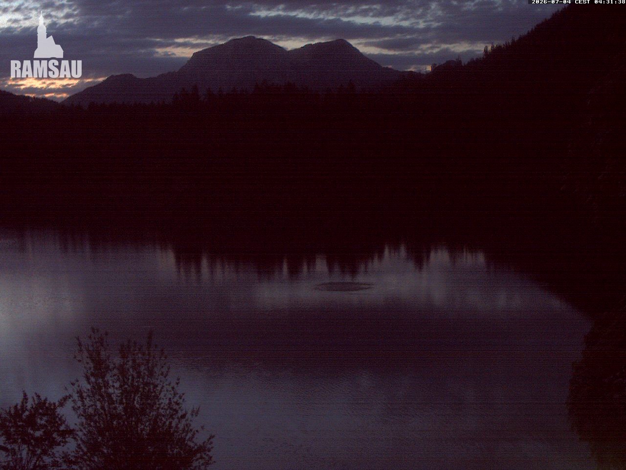 Archiv Foto Webcam Blick auf den Hintersee in Ramsau bei Berchtesgaden