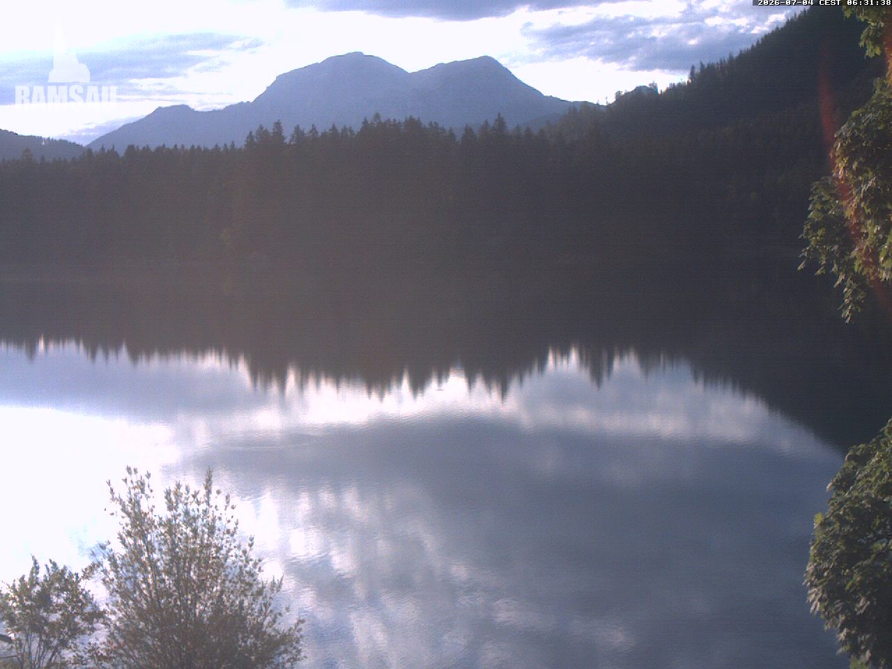 Archiv Foto Webcam Blick auf den Hintersee in Ramsau bei Berchtesgaden
