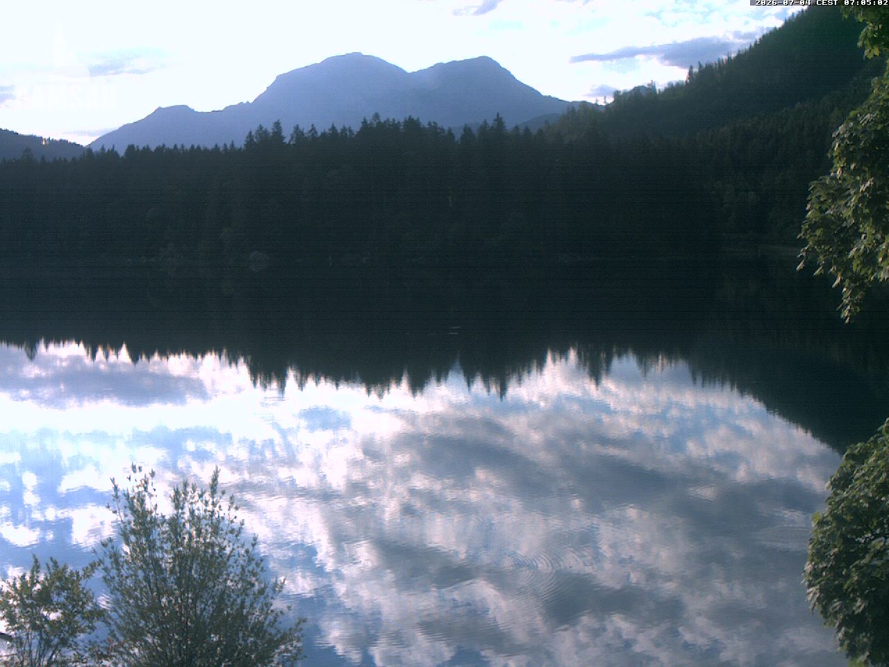 Archiv Foto Webcam Blick auf den Hintersee in Ramsau bei Berchtesgaden