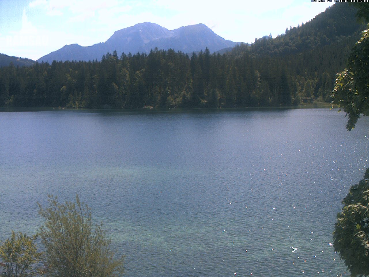 Archiv Foto Webcam Blick auf den Hintersee in Ramsau bei Berchtesgaden