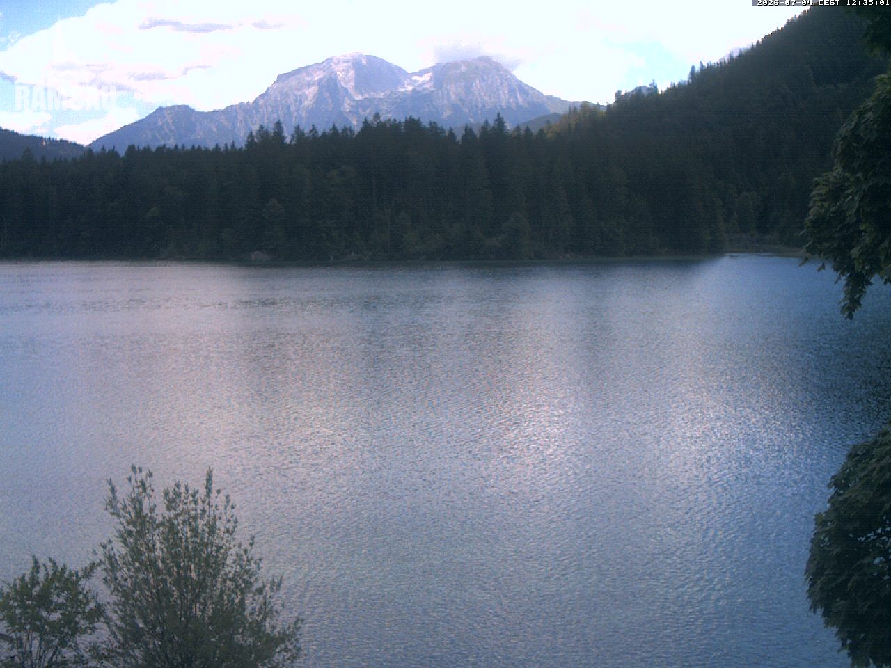 Archiv Foto Webcam Blick auf den Hintersee in Ramsau bei Berchtesgaden