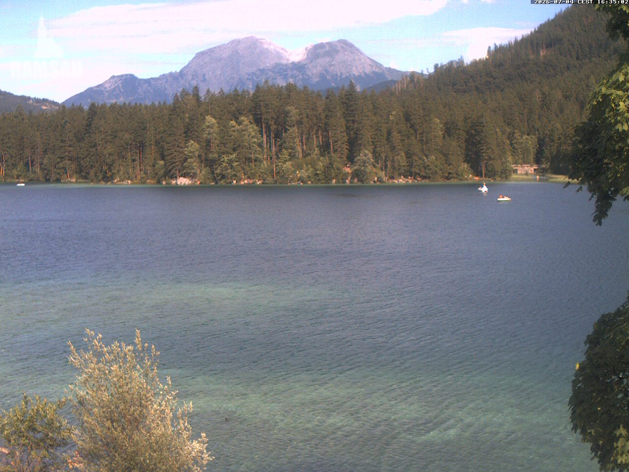 Archiv Foto Webcam Blick auf den Hintersee in Ramsau bei Berchtesgaden
