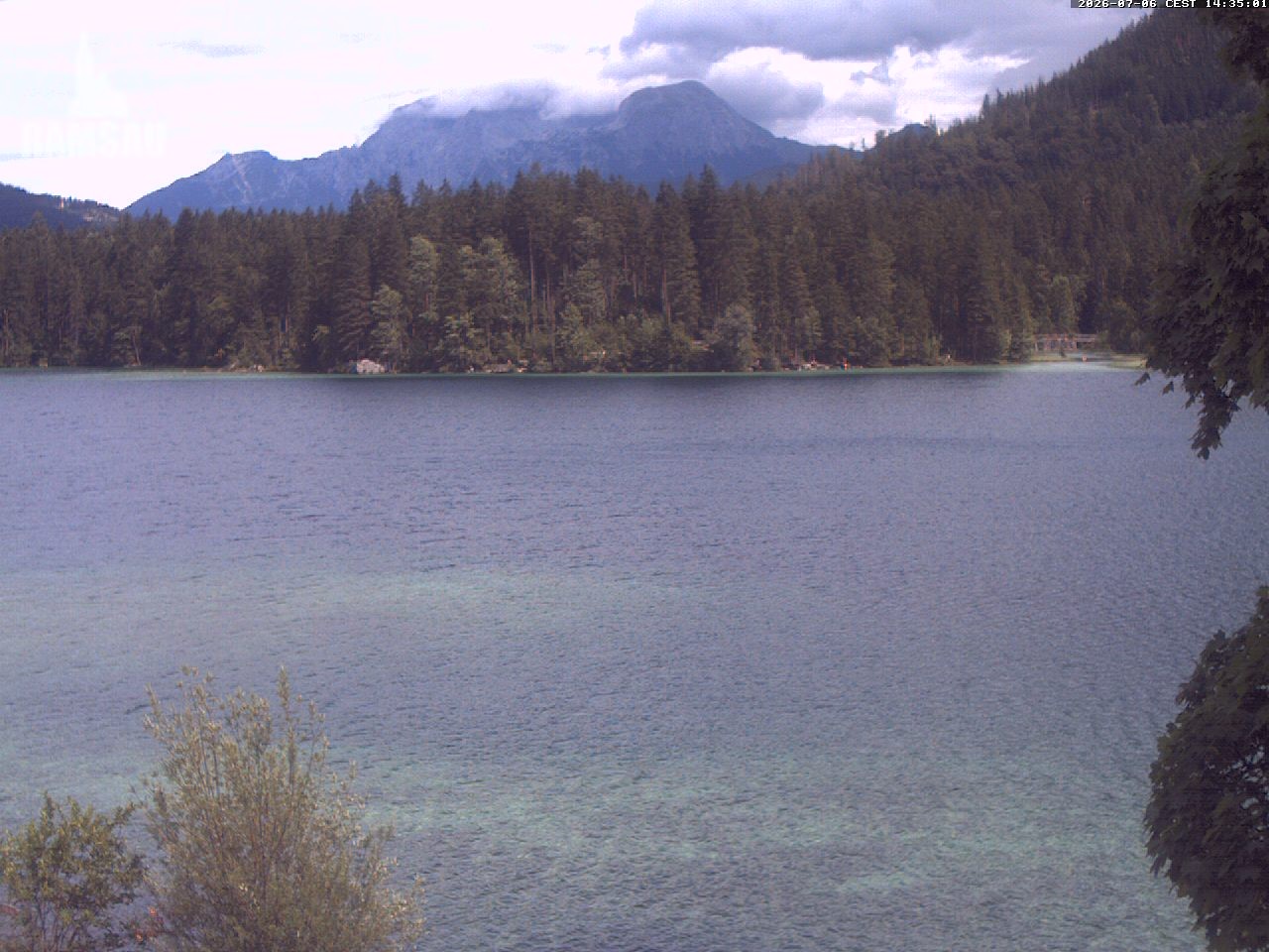 Archiv Foto Webcam Blick auf den Hintersee in Ramsau bei Berchtesgaden