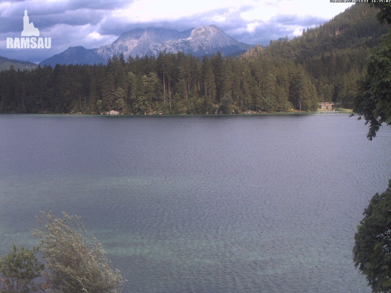 Archiv Foto Webcam Blick auf den Hintersee in Ramsau bei Berchtesgaden
