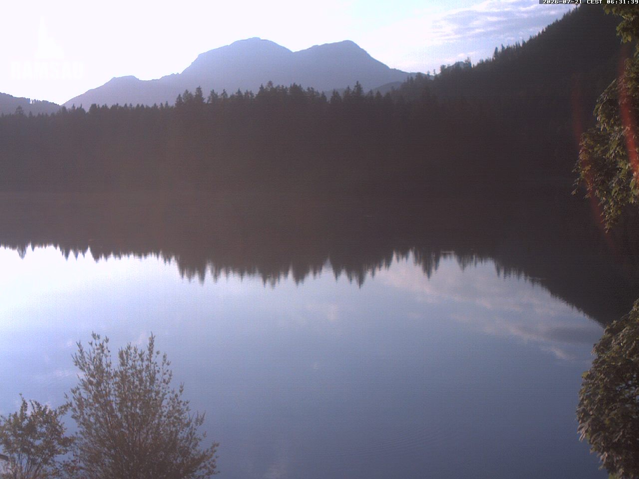 Archiv Foto Webcam Blick auf den Hintersee in Ramsau bei Berchtesgaden