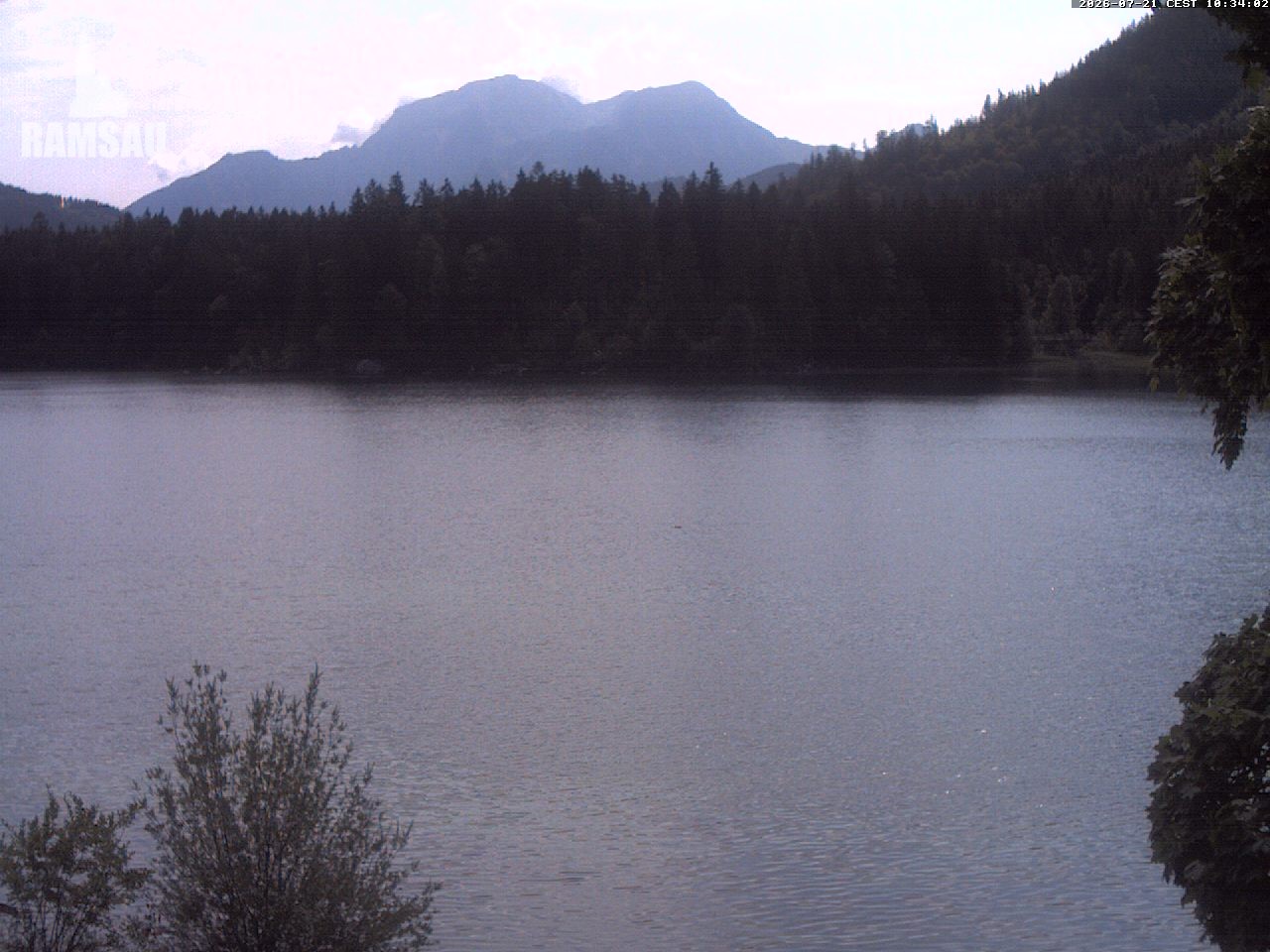Archiv Foto Webcam Blick auf den Hintersee in Ramsau bei Berchtesgaden