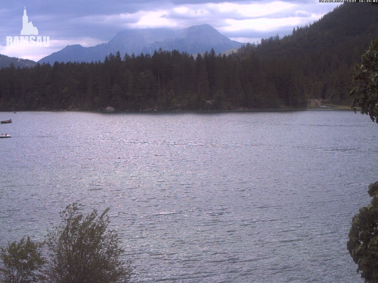 Archiv Foto Webcam Blick auf den Hintersee in Ramsau bei Berchtesgaden