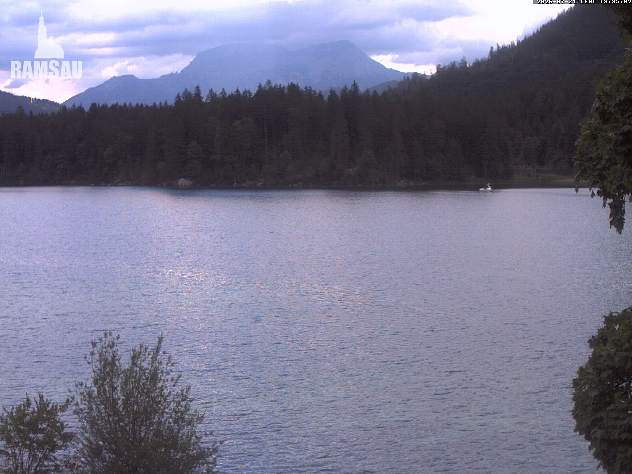 Archiv Foto Webcam Blick auf den Hintersee in Ramsau bei Berchtesgaden