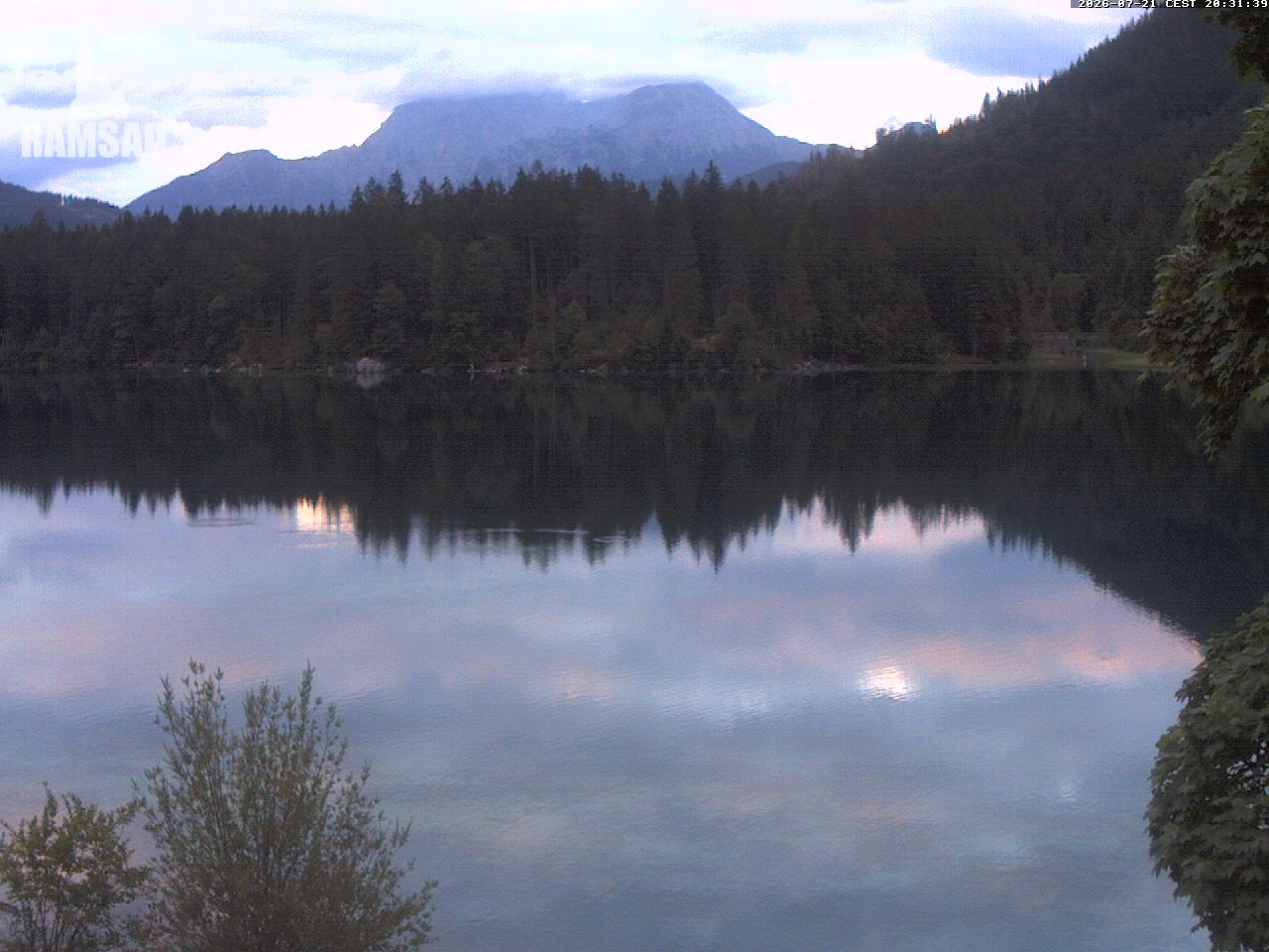 Archiv Foto Webcam Blick auf den Hintersee in Ramsau bei Berchtesgaden
