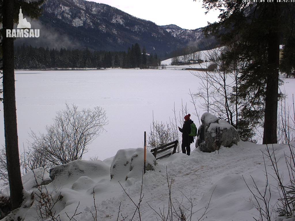 Archiv Foto Webcam Luitpoldweg am Hintersee in Ramsau bei Berchtesgaden
