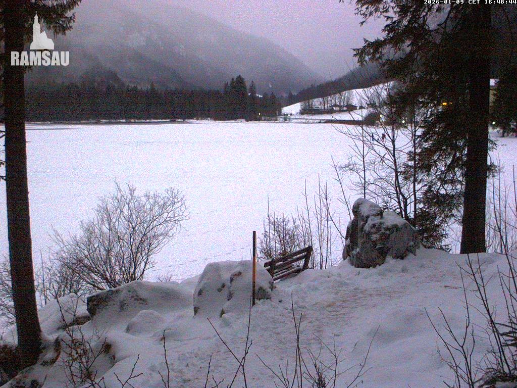 Archiv Foto Webcam Luitpoldweg am Hintersee in Ramsau bei Berchtesgaden