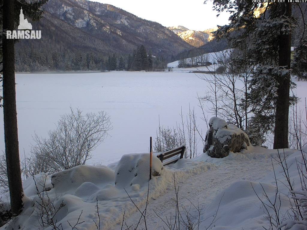 Archiv Foto Webcam Luitpoldweg am Hintersee in Ramsau bei Berchtesgaden
