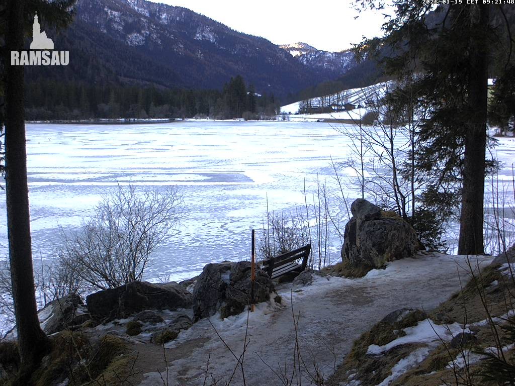 Archiv Foto Webcam Luitpoldweg am Hintersee in Ramsau bei Berchtesgaden