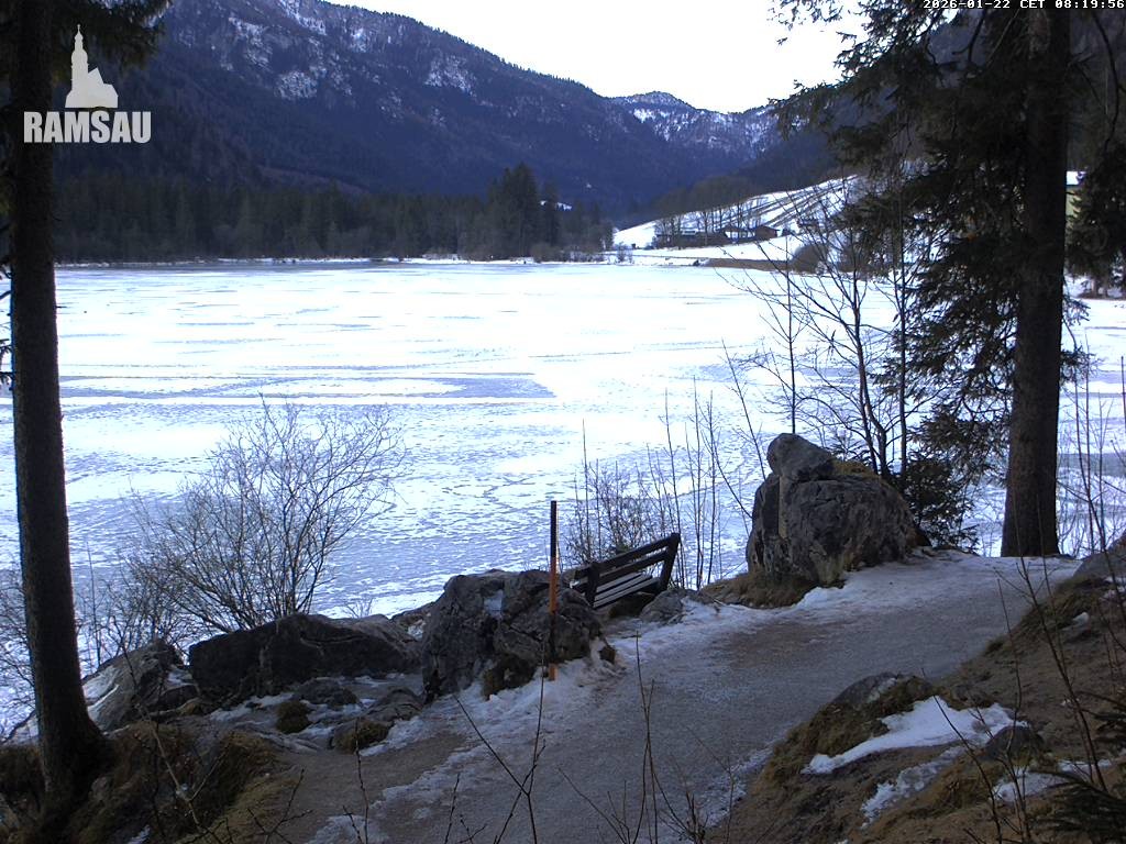 Archiv Foto Webcam Luitpoldweg am Hintersee in Ramsau bei Berchtesgaden