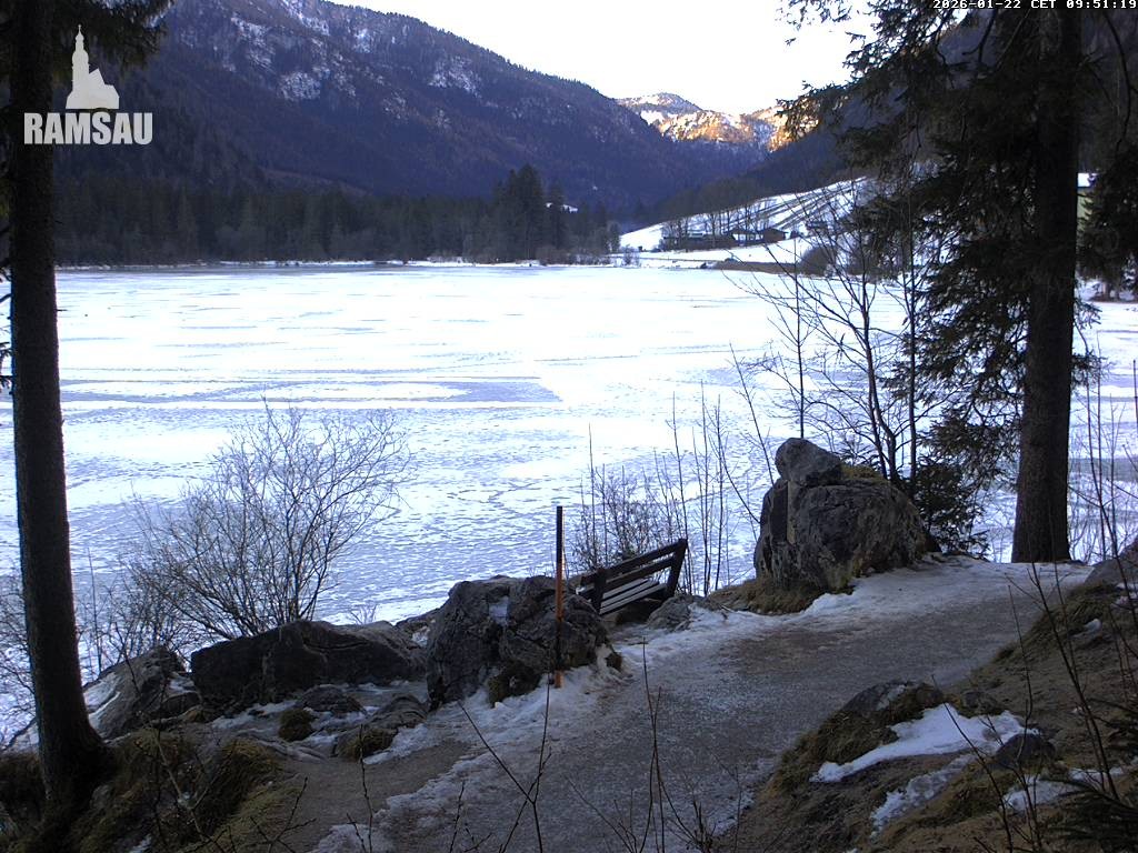 Archiv Foto Webcam Luitpoldweg am Hintersee in Ramsau bei Berchtesgaden