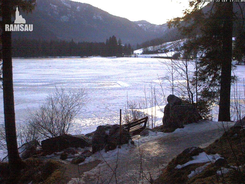 Archiv Foto Webcam Luitpoldweg am Hintersee in Ramsau bei Berchtesgaden