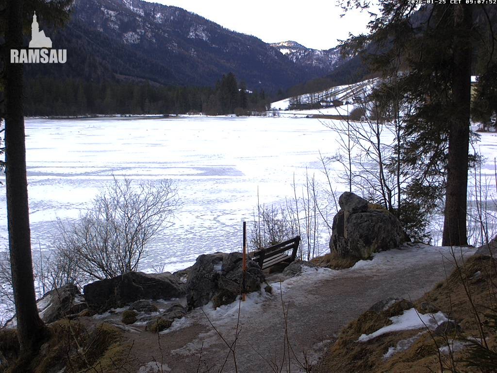 Archiv Foto Webcam Luitpoldweg am Hintersee in Ramsau bei Berchtesgaden