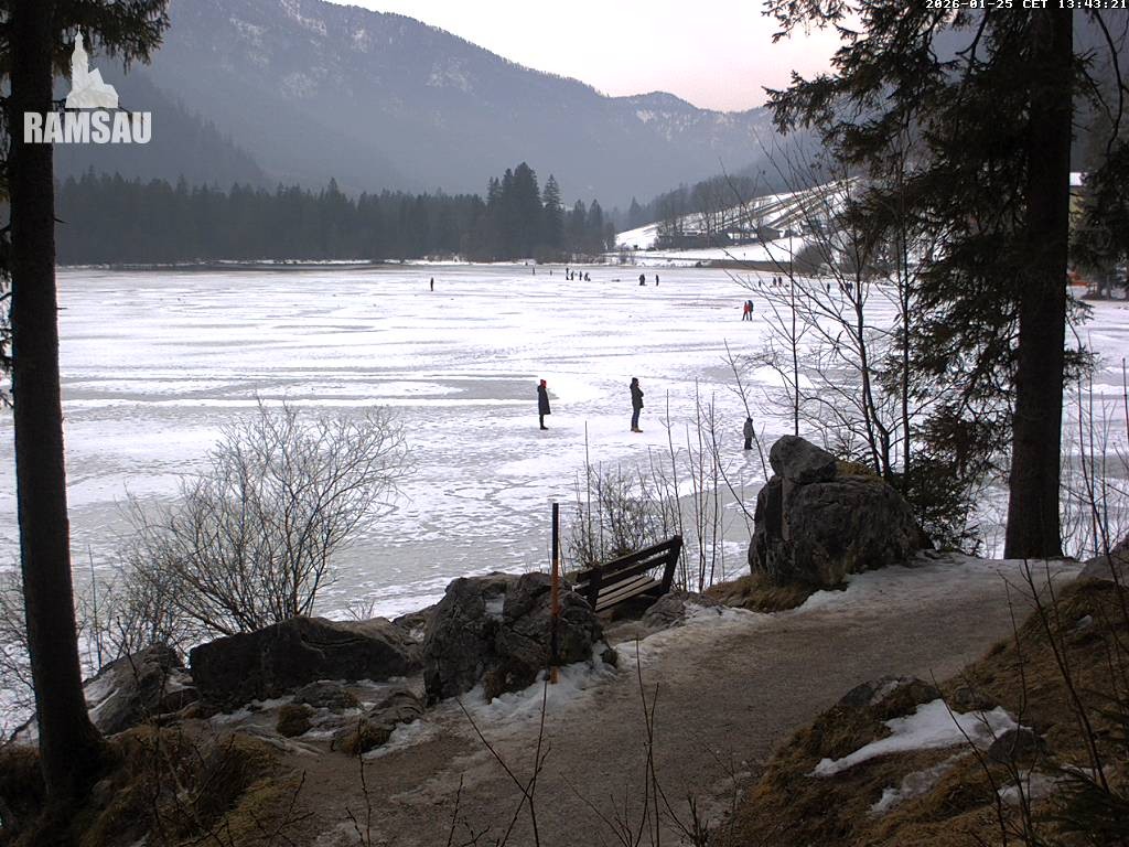 Archiv Foto Webcam Luitpoldweg am Hintersee in Ramsau bei Berchtesgaden
