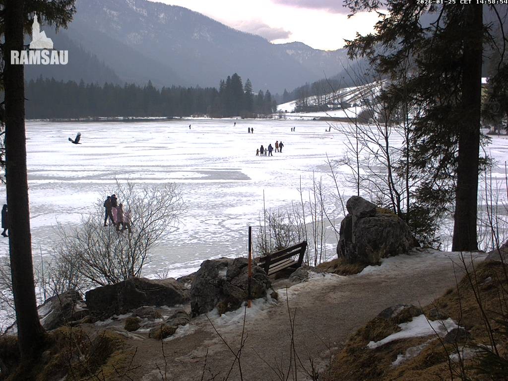 Archiv Foto Webcam Luitpoldweg am Hintersee in Ramsau bei Berchtesgaden