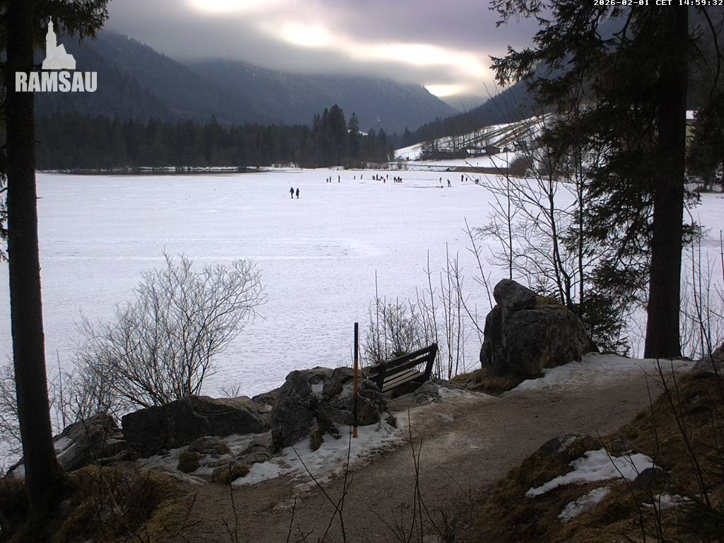 Archiv Foto Webcam Luitpoldweg am Hintersee in Ramsau bei Berchtesgaden