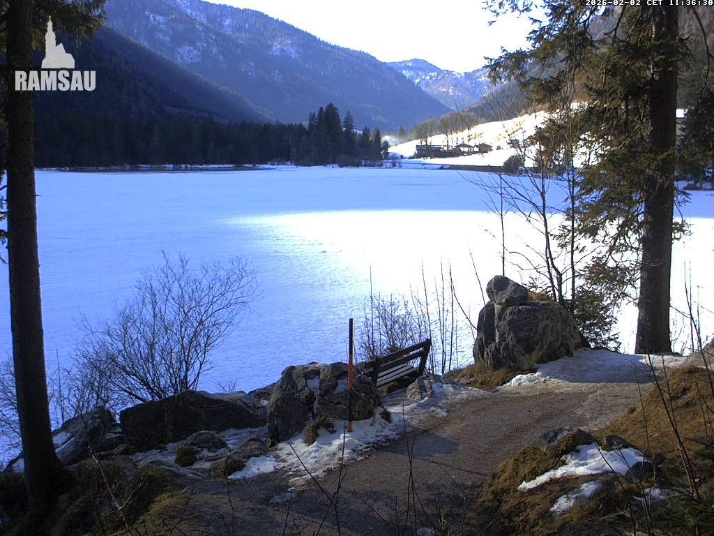 Archiv Foto Webcam Luitpoldweg am Hintersee in Ramsau bei Berchtesgaden