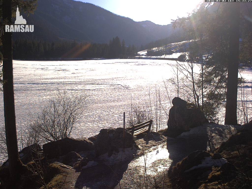 Archiv Foto Webcam Luitpoldweg am Hintersee in Ramsau bei Berchtesgaden