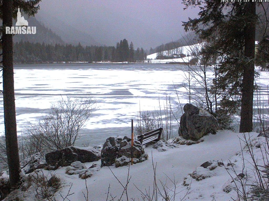 Archiv Foto Webcam Luitpoldweg am Hintersee in Ramsau bei Berchtesgaden
