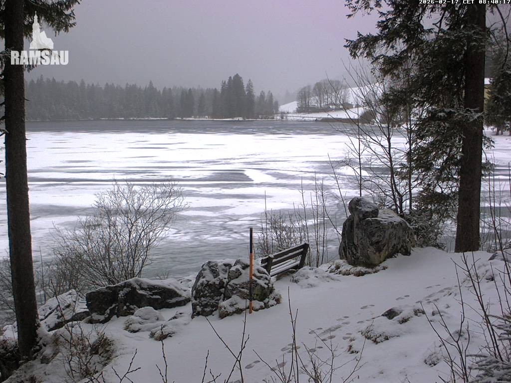 Archiv Foto Webcam Luitpoldweg am Hintersee in Ramsau bei Berchtesgaden