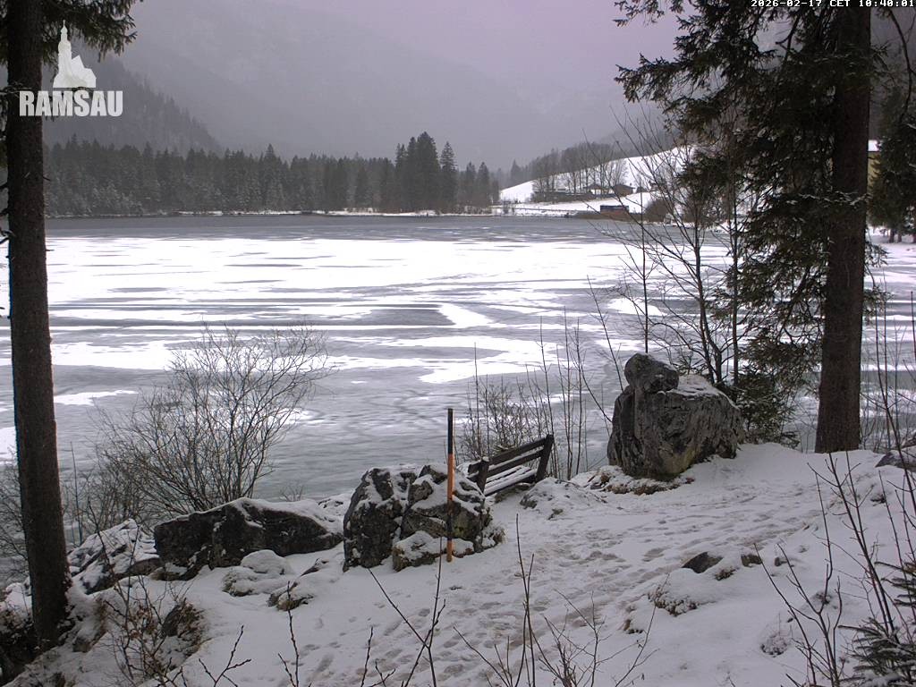 Archiv Foto Webcam Luitpoldweg am Hintersee in Ramsau bei Berchtesgaden