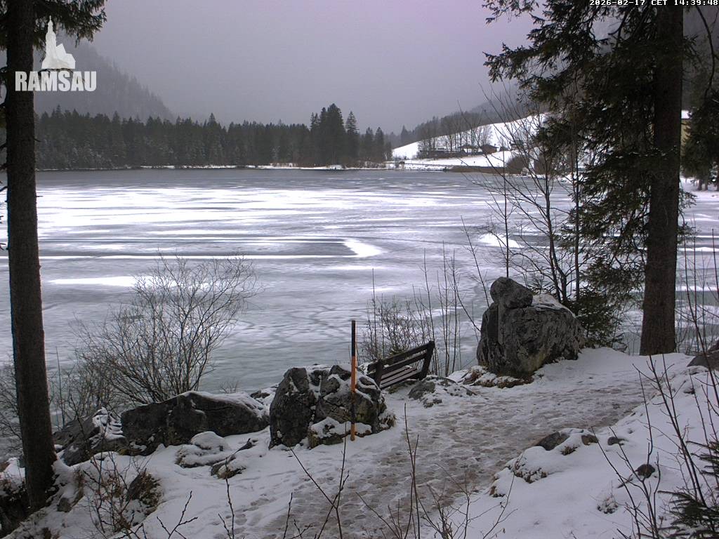 Archiv Foto Webcam Luitpoldweg am Hintersee in Ramsau bei Berchtesgaden