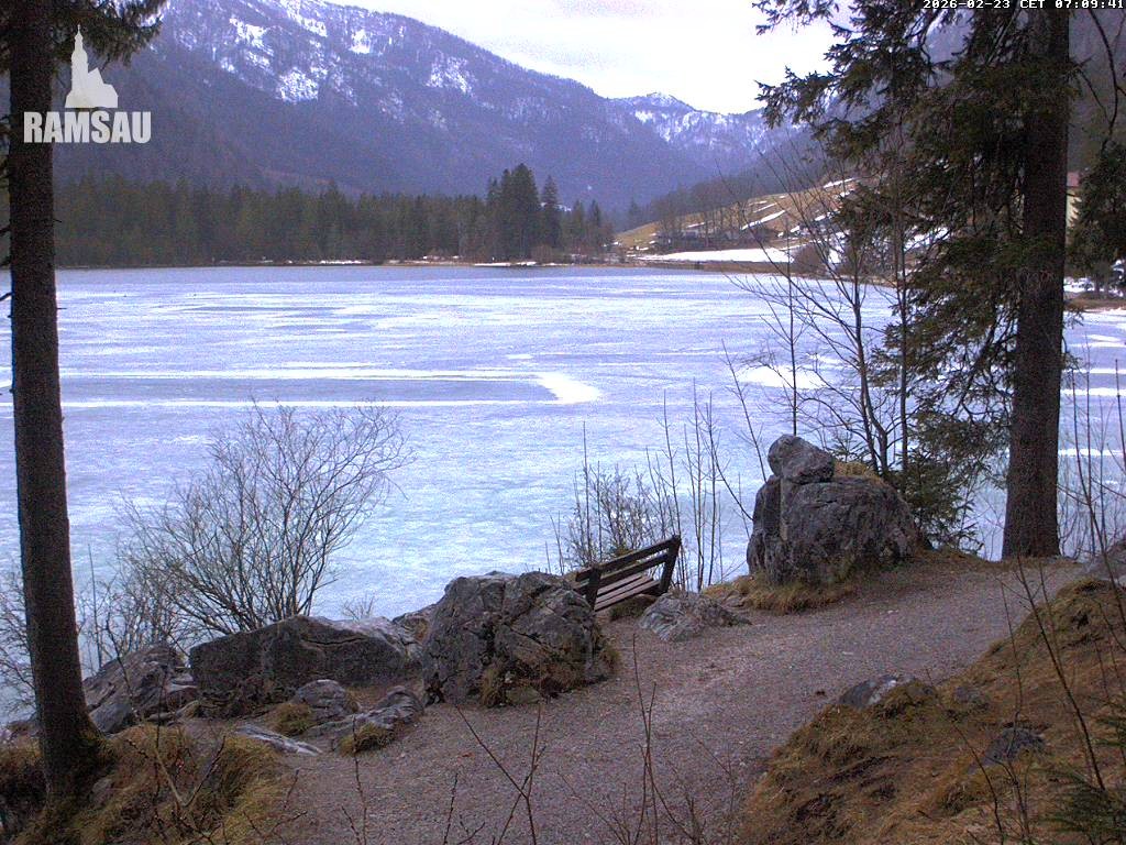 Archiv Foto Webcam Luitpoldweg am Hintersee in Ramsau bei Berchtesgaden