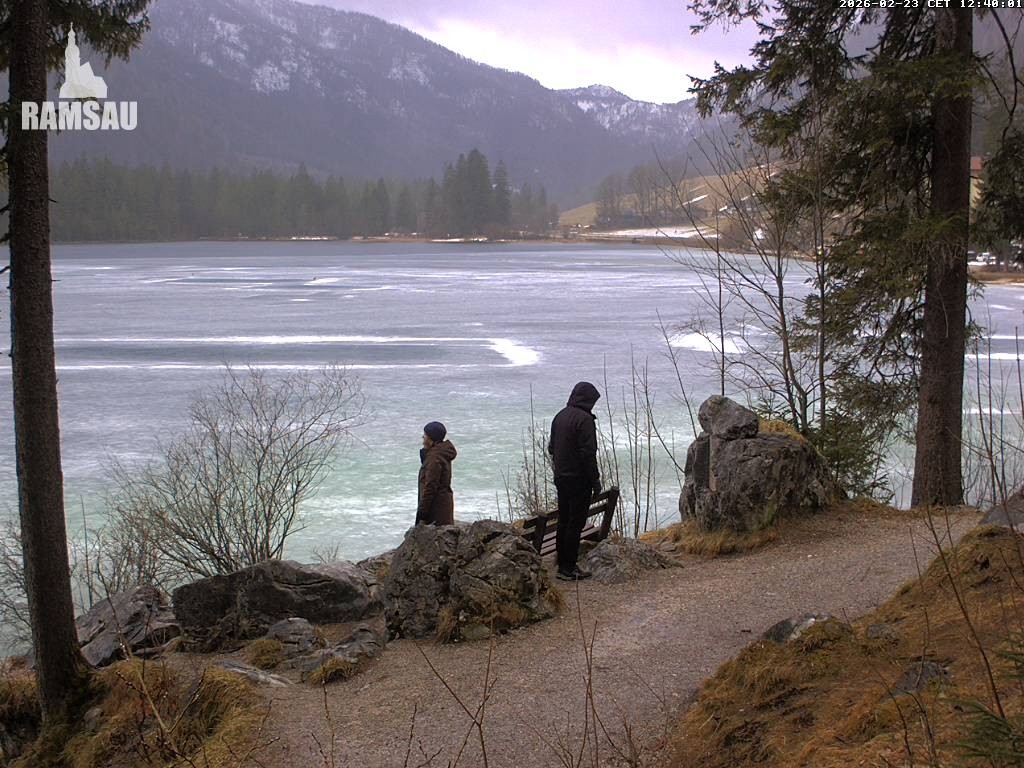 Archiv Foto Webcam Luitpoldweg am Hintersee in Ramsau bei Berchtesgaden