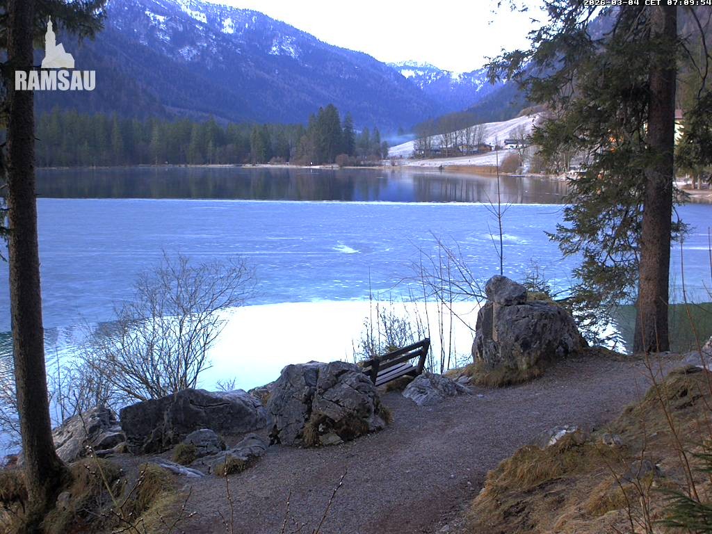 Archiv Foto Webcam Luitpoldweg am Hintersee in Ramsau bei Berchtesgaden