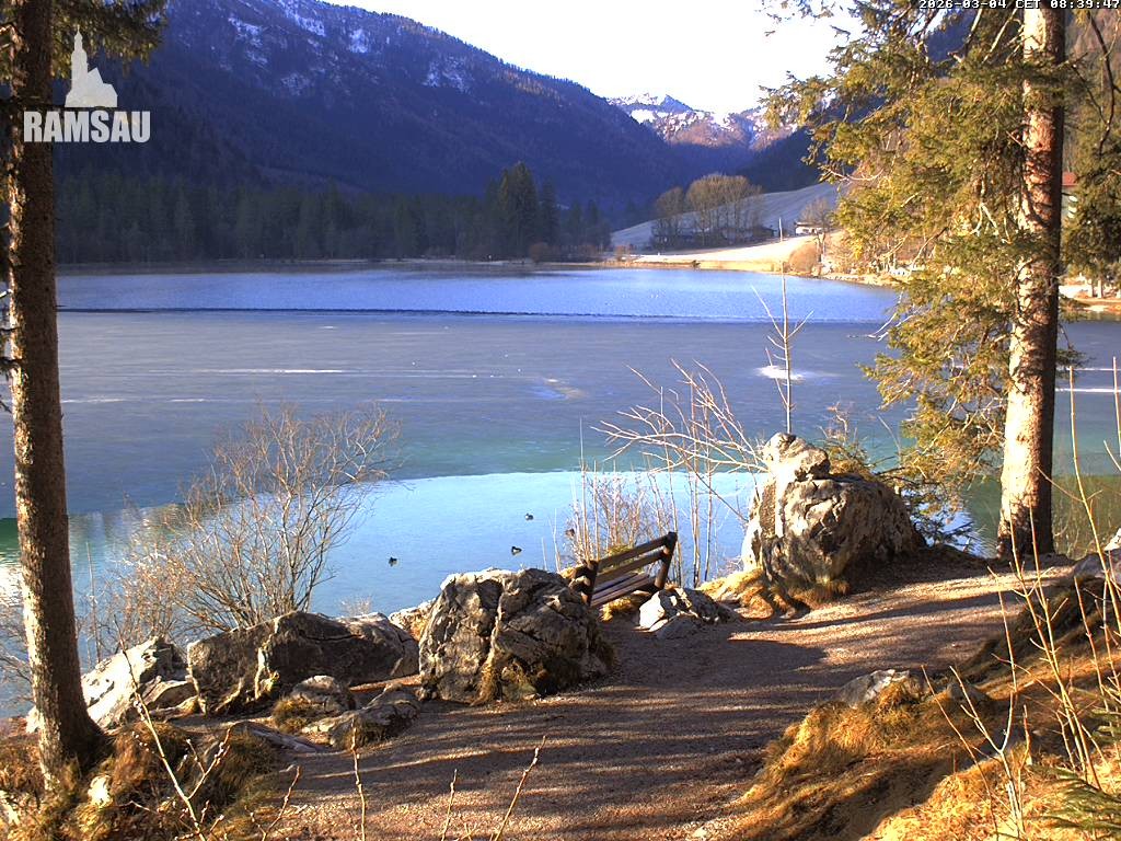 Archiv Foto Webcam Luitpoldweg am Hintersee in Ramsau bei Berchtesgaden