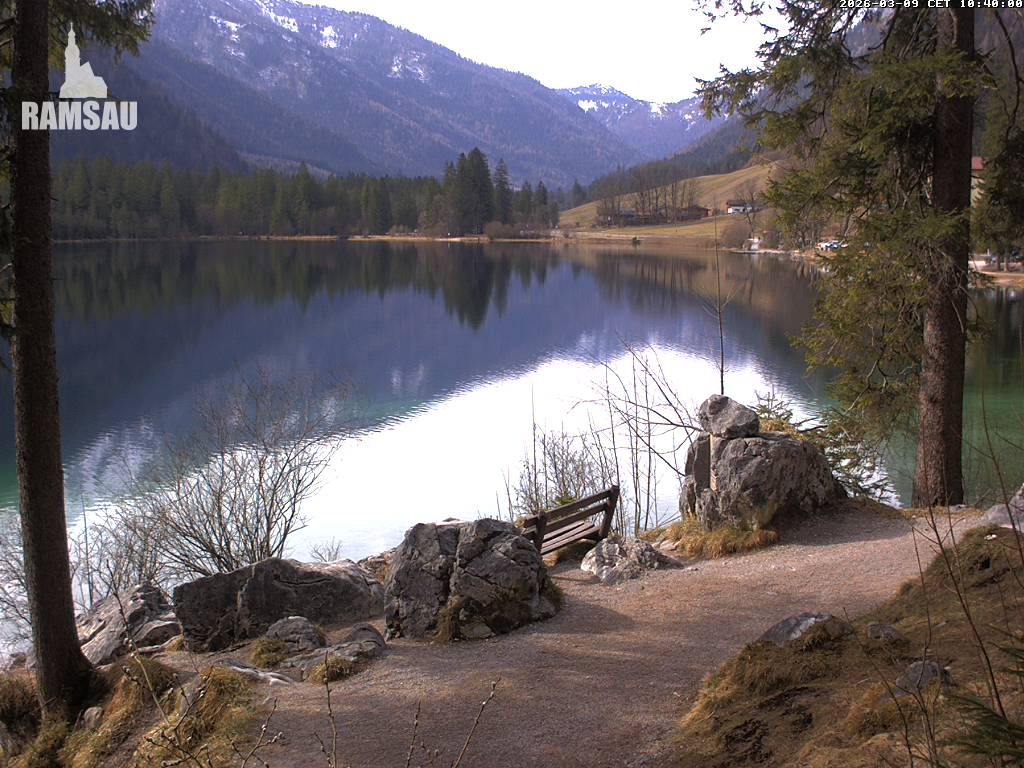 Archiv Foto Webcam Luitpoldweg am Hintersee in Ramsau bei Berchtesgaden