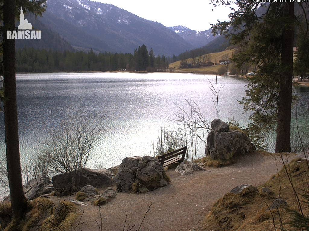 Archiv Foto Webcam Luitpoldweg am Hintersee in Ramsau bei Berchtesgaden